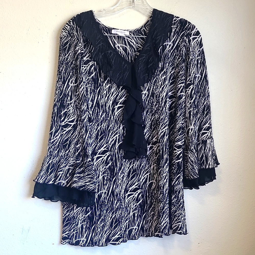 PLEATED TOP WITH MIDEA SLEEVE